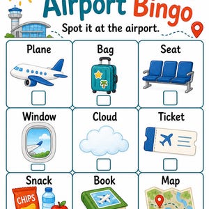 Sky Trip Activity Pages | Airplane Activities for Kids | Printable PDF | Digital Download image 3