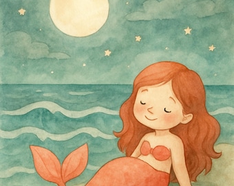 Mira the Little Mermaid | Mermaid Bedtime Story Activity Pack for Kids | Printable PDF | Calm Bedtime Routine