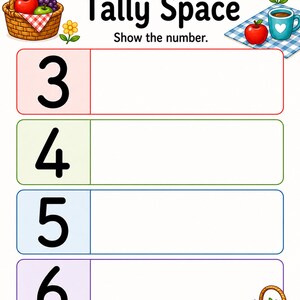Number Sense Picnic | Number Sense Worksheets | Printable PDF | Digital Download image 6