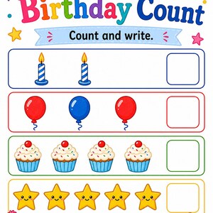 Geburtstagsparty-Tätigkeitsseiten | Geburtstag Aktivität Blätter | Druckbare PDF | Digitaler Download Bild 5