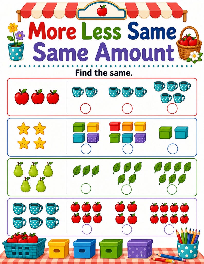 Plus Moins Même boutique | Plus Moins Mêmes feuilles de calcul | PDF imprimable | Téléchargement numérique image 4