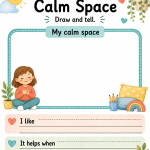Calm Choice Board | Calm Down Choice Board | Printable PDF | Digital Download image 6
