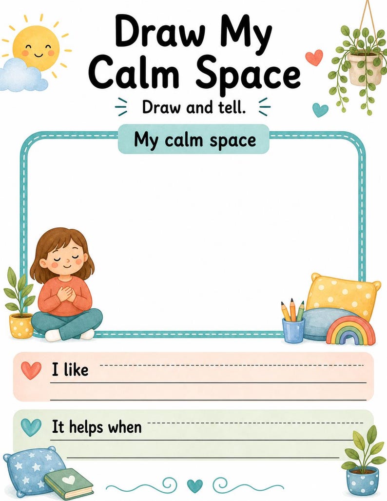Calm Choice Board | Calm Down Choice Board | Printable PDF | Digital Download image 6