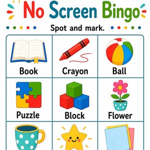 No Screen Summer Fun Pages | No Screen Summer Activities | Printable PDF | Digital Download image 3