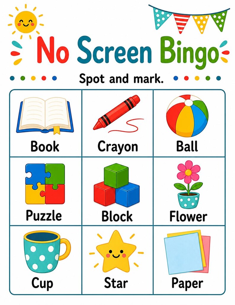 No Screen Summer Fun Pages | No Screen Summer Activities | Printable PDF | Digital Download image 3
