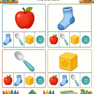 Little Hands Sorting Mats | Sorting Activities for Preschoolers | Printable PDF | Digital Download image 5