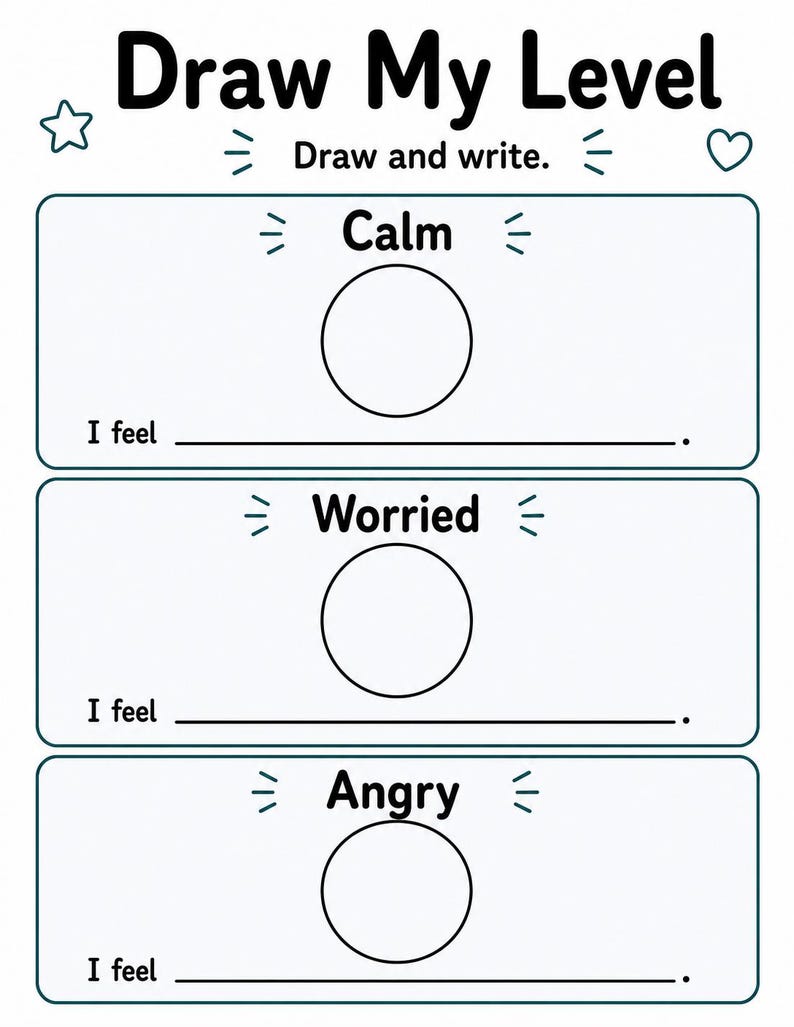 My Feeling Thermometer | Feelings Thermometer | Printable PDF | Digital Download image 6