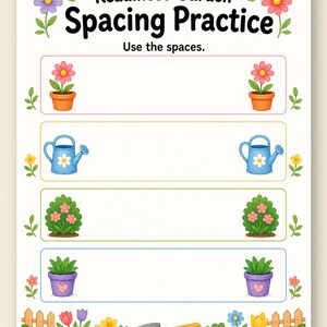 Writing Readiness Garden | Writing Readiness Worksheets | Printable PDF | Digital Download image 9