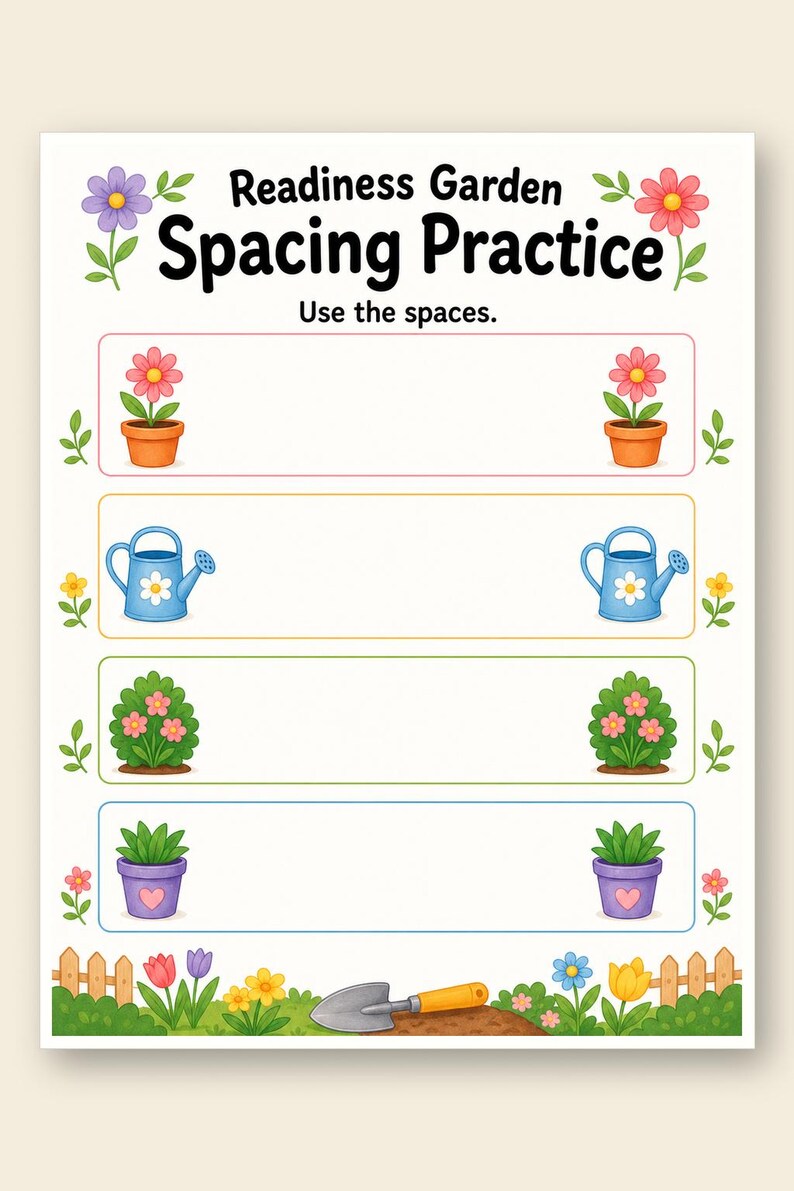 Writing Readiness Garden | Writing Readiness Worksheets | Printable PDF | Digital Download image 9