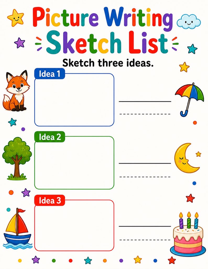 Picture Writing Workshop | Picture Writing Prompts | Printable PDF | Digital Download image 6