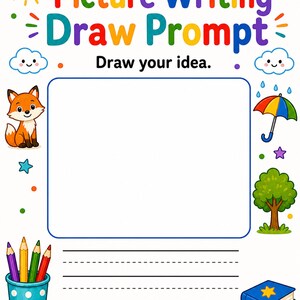 Picture Writing Workshop | Picture Writing Prompts | Printable PDF | Digital Download image 3