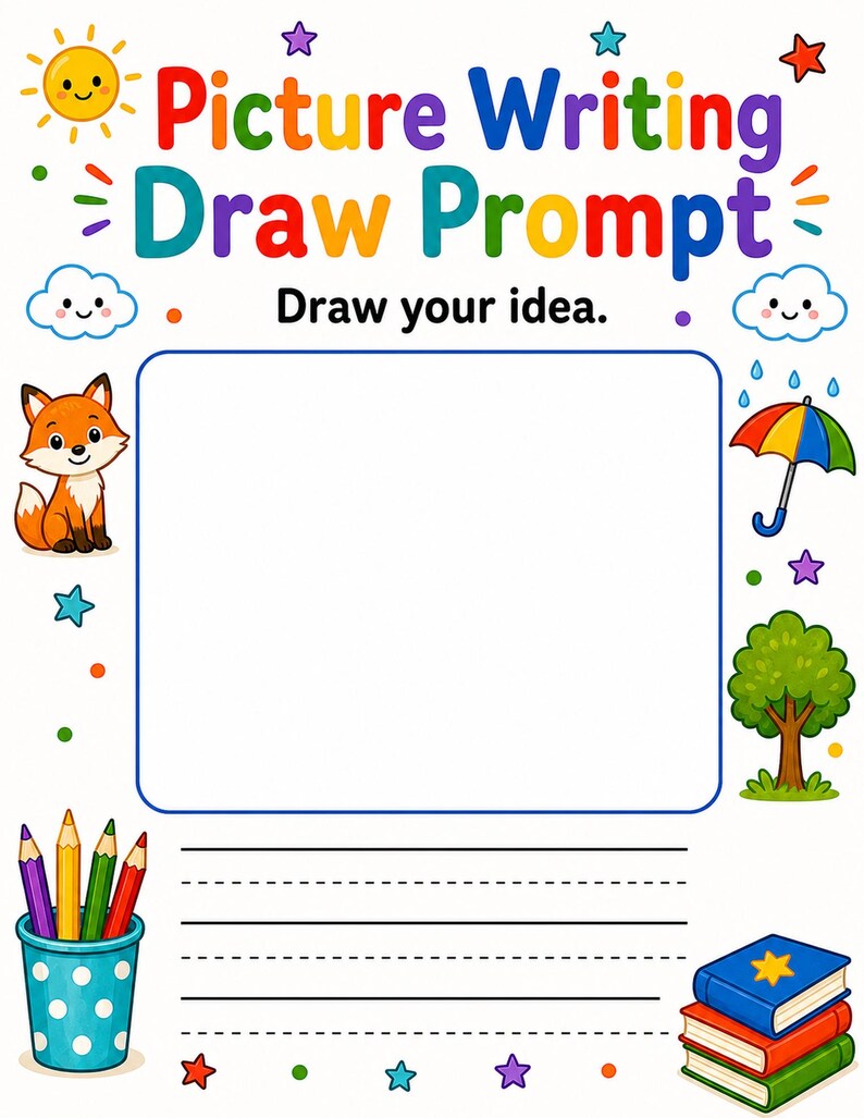 Picture Writing Workshop | Picture Writing Prompts | Printable PDF | Digital Download image 3