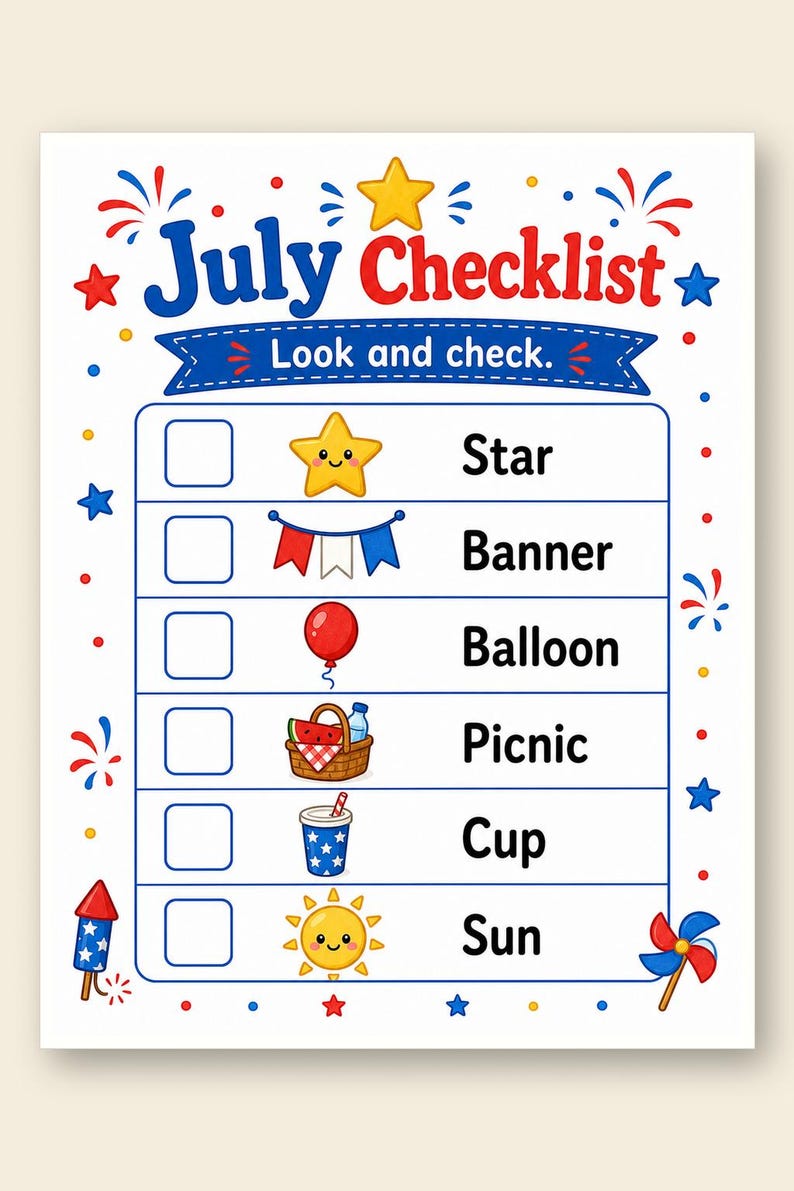 Star Parade-activiteitenpagina's | Activiteitenbladen van 4 juli | Afdrukbare pdf | Digitale download afbeelding 9