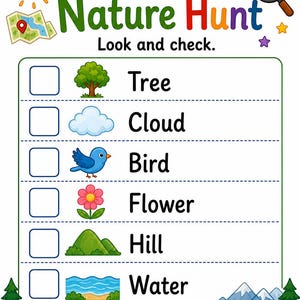 Scavenger Hunt Road-pagina's | Roadtrip-speurtocht | Afdrukbare pdf | Digitale download afbeelding 4