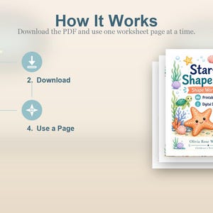 Caça às Estrelas-do-Mar | Folhas de Atividades com Formas | PDF para Imprimir | Download Digital imagem 7