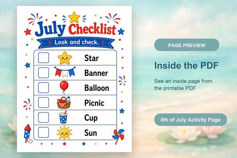 Star Parade-activiteitenpagina's | Activiteitenbladen van 4 juli | Afdrukbare pdf | Digitale download afbeelding 10