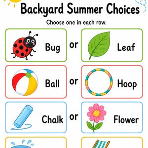 Backyard Summer Play Pages | Backyard Summer Activities | Printable PDF | Digital Download image 6