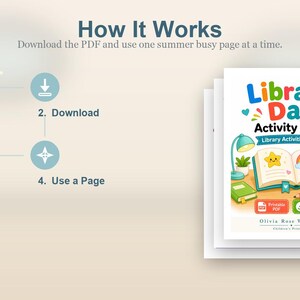 Library Day Activity Pages | Library Activities for Kids | Printable PDF | Digital Download image 8