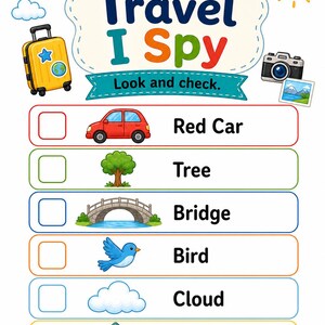 Travel Games Mini Book | Travel Games for Kids | Printable PDF | Digital Download image 4
