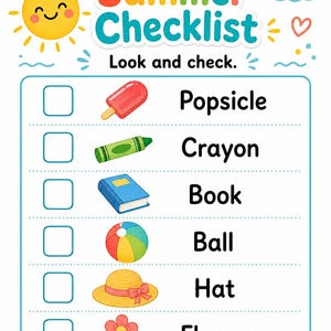 Summer Break Busy Pages | Summer Break Activities for Kids | Printable PDF | Digital Download image 4