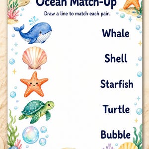 Starfish Activity Cove | Kids Activity Sheets | Printable PDF | Digital Download image 9