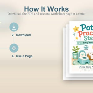 Potty Practice Steps | Potty Training Chart | Printable PDF | Digital Download image 8