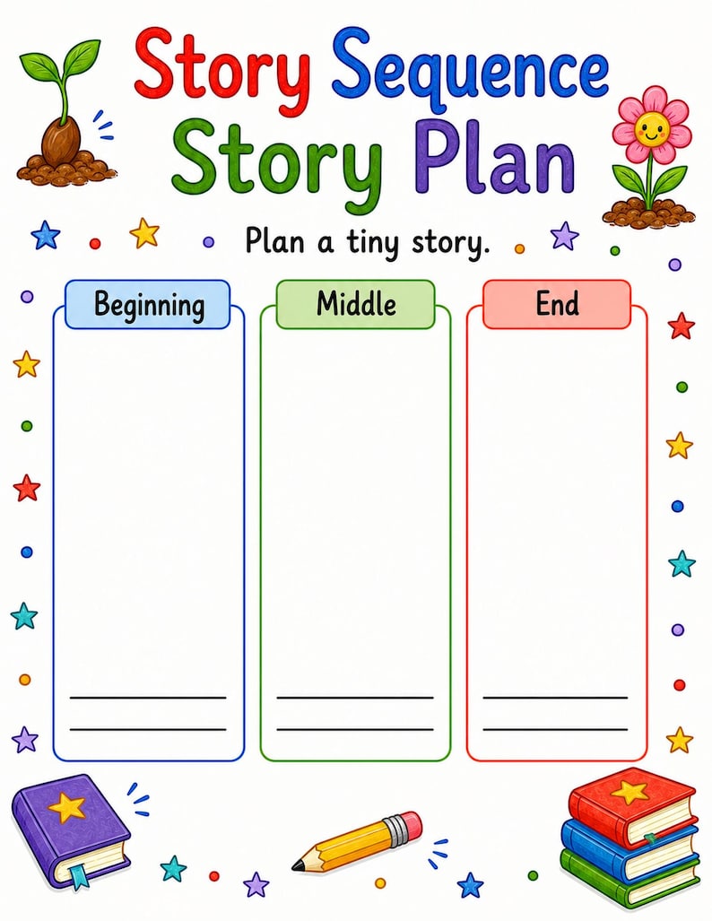 Picture Story Sequence | Story Sequencing Worksheets | Printable PDF | Digital Download image 7