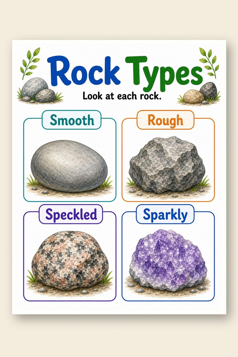 Rock Sorting Tray | Rocks and Minerals Worksheets | Printable PDF | Digital Download image 9