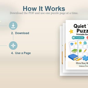 Quiet Table Puzzles | Druckbare besetzten Seiten | Druckbare PDF | Digitaler Download Bild 8