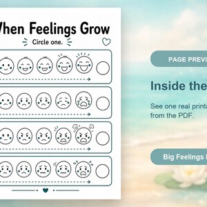 Guia para Lidar com Emoções Intensas | Folhas de Atividades sobre Emoções Intensas | PDF para Imprimir | Download Digital imagem 10
