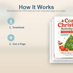 Cozy Christmas Activity Pages | Christmas Activity Sheets | Printable PDF | Digital Download image 8