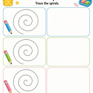Pencil Control Workshop | Pencil Control Worksheets | Printable PDF | Digital Download image 6