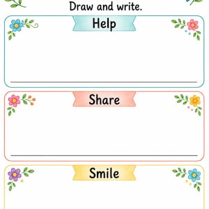 Kind Words Garden | Kindness Worksheets for Kids | Printable PDF | Digital Download image 6