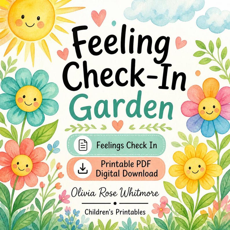 Giardino del Controllo delle Emozioni / Controllo delle Emozioni / PDF stampabile / Download digitale immagine 1