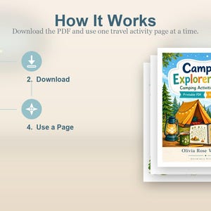 Camping Explorer Pages | Camping Activities for Kids | Printable PDF | Digital Download image 8