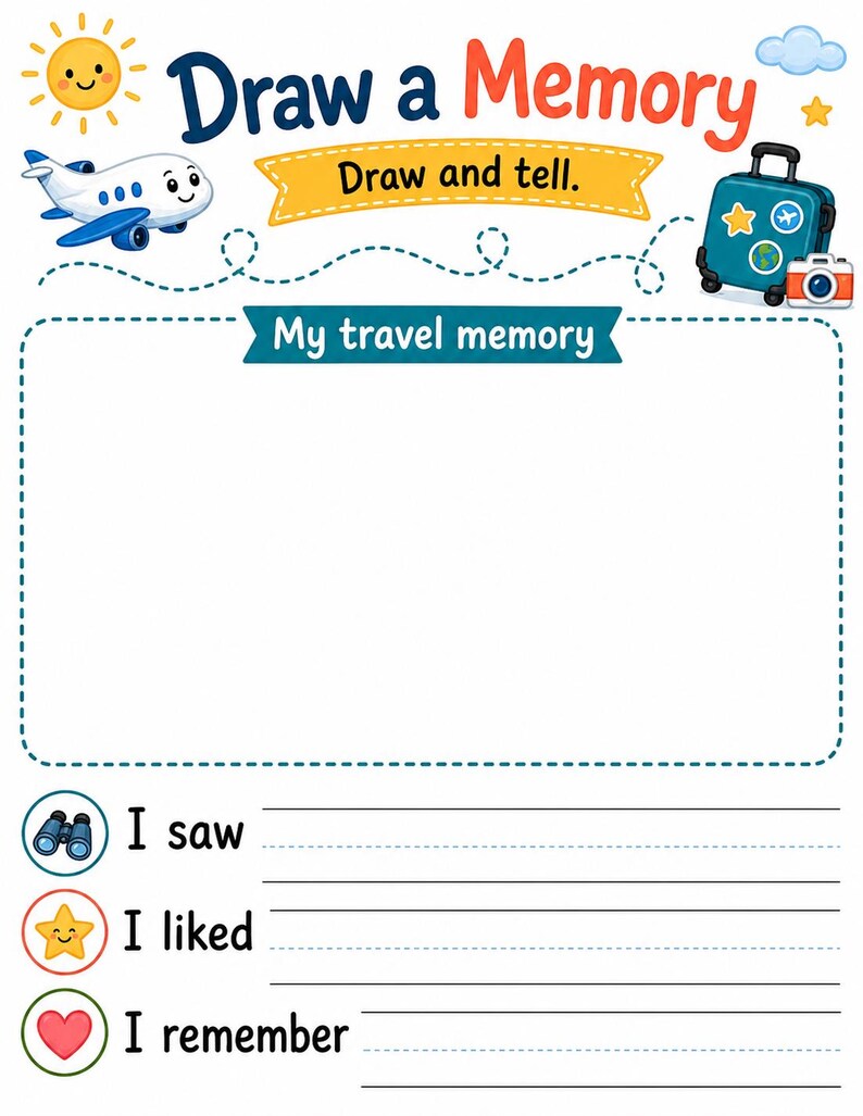 Cuaderno de actividades de viaje / Libro de actividades de viaje para niños / PDF imprimible / Descarga digital imagen 7