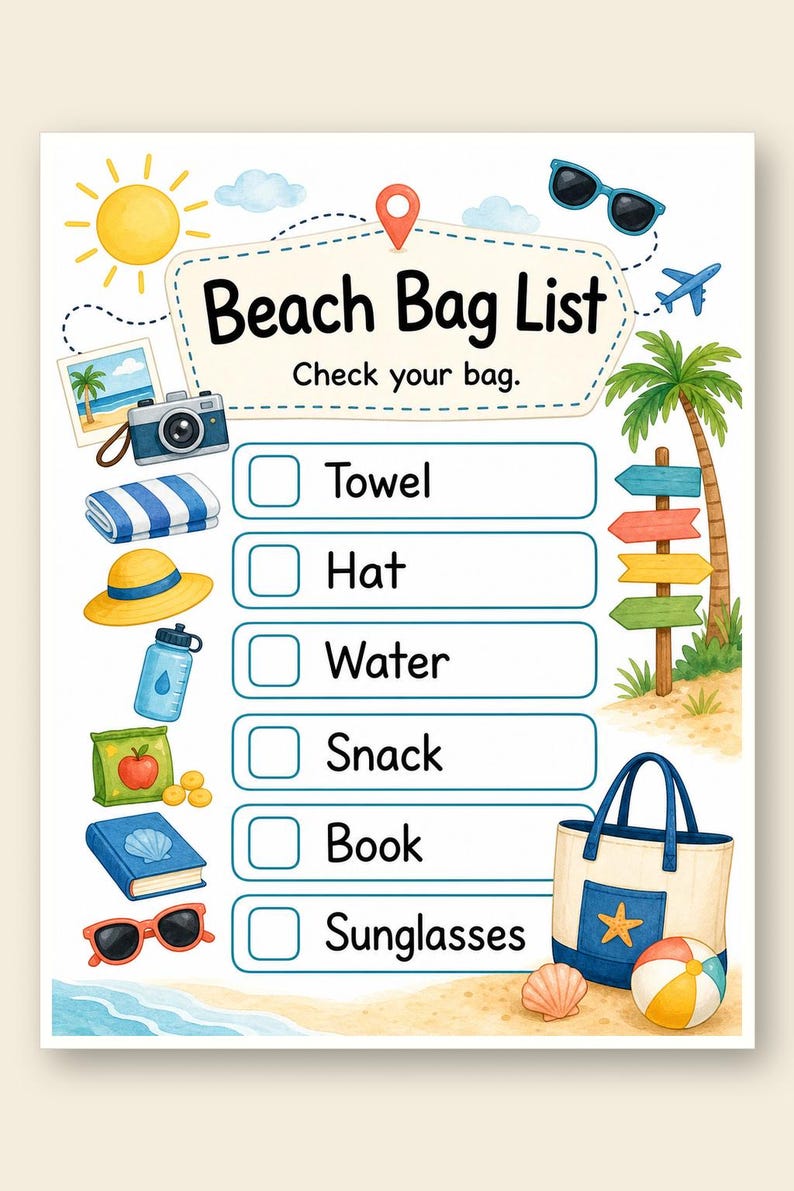 Pagine di avventura in spiaggia / Attività in spiaggia per bambini / PDF stampabile / Download digitale immagine 9