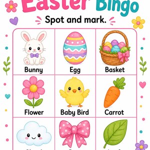 Bunny Frühlingsaktivitätsseiten | Ostern Aktivität Blätter | Druckbare PDF | Digitaler Download Bild 3