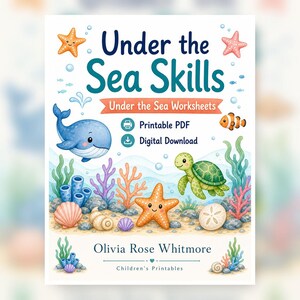 Compétences sous-marines | Sous la mer Feuilles de travail | PDF imprimable | Téléchargement numérique image 1