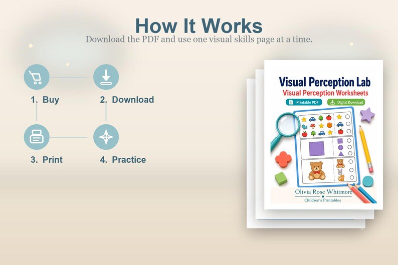 Visual Perception Lab | Visual Perception Worksheets | Printable PDF | Digital Download image 8