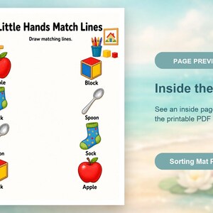 Little Hands Sorting Mats | Sorting Activities for Preschoolers | Printable PDF | Digital Download image 10