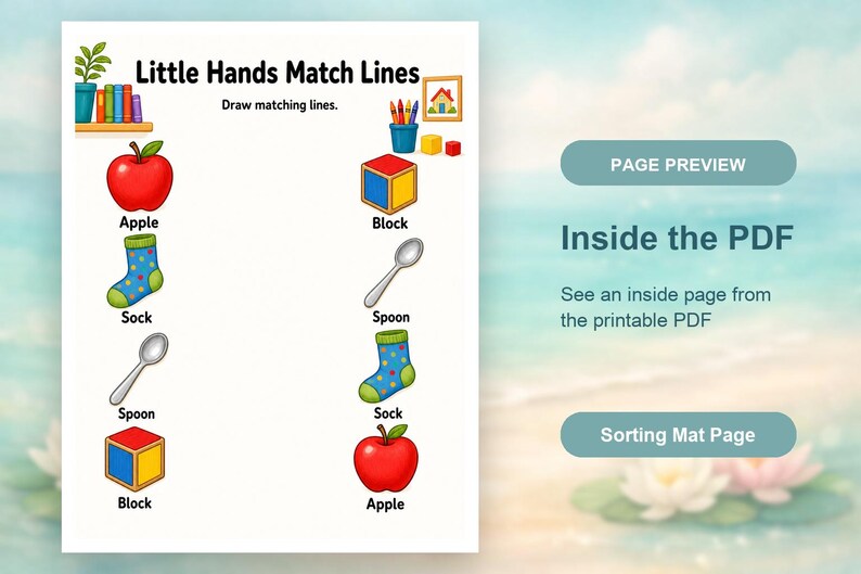 Little Hands Sorting Mats | Sorting Activities for Preschoolers | Printable PDF | Digital Download image 10