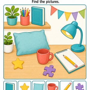 Quiet Puzzle Pack | Printable Puzzle Pages for Kids | Printable PDF | Digital Download image 4