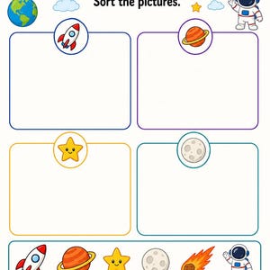 Space Logic Puzzles | Space Activity Sheets | Printable PDF | Digital Download image 3