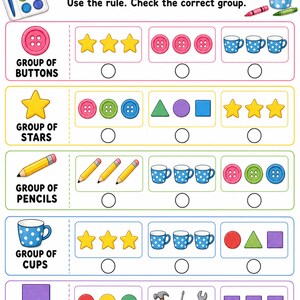 Attribute Sort Studio | Attribute Sorting Worksheets | Printable PDF | Digital Download image 4