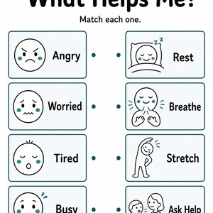 Gentle Calm Down Pages | Calm Down Worksheets | Printable PDF | Digital Download image 7