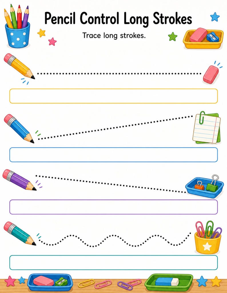 Pencil Control Workshop | Pencil Control Worksheets | Printable PDF | Digital Download image 4