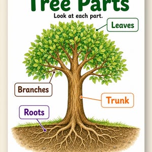 Explorateur de parties d'arbre | Feuille de travail Parties d'un arbre | PDF imprimable | Téléchargement numérique image 9