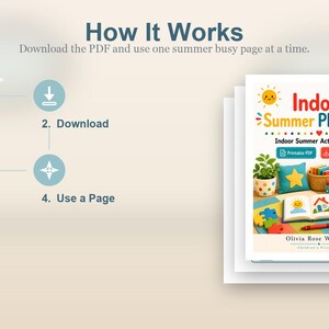 Indoor Sommer Spiel Seiten | Indoor-Sommeraktivitäten für Kinder | Druckbare PDF | Digitaler Download Bild 8