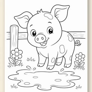 Bauernhof Freunde | Tiere vom Bauernhof | Druckbare PDF | Digitaler Download Bild 9
